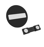 Kunststof naambadge regenboog Ø50mm met eigen tekst - per 1 stuk