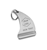 CombiCraft Nautico aluminium hotel sleutelhanger in zilver met gravering