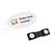 Kunststof naambadge Topper 60x30mm - per stuk