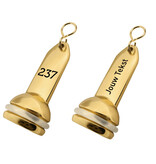 CombiCraft Hotel sleutelhanger Capital met gravering van messing - per 1 stuk