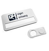 Aluminium naambadge Badgemaster 72x38mm eigen ontwerp - per stuk