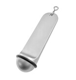 CombiCraft Metalen hotel sleutelhanger Classico 29x108mm met gravering zilverkleurig  - per stuk