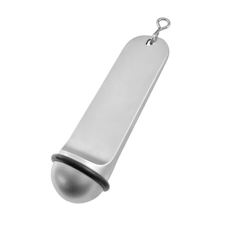 Metalen hotel sleutelhanger Classico 29x108mm met gravering zilverkleurig  - per stuk