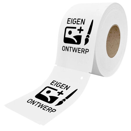 CombiCraft Kunststof hangetiketten 102x152mm met eigen ontwerp - per 100 stuks