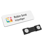 CombiCraft Kunststof naambadge 75x25mm met naam en logo - per stuk