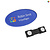 CombiCraft Plexiglas naambadge 70x37mm bedrukt - per stuk