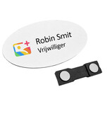 CombiCraft Kunststof naambadge 85x45mm met jouw logo en naam - per stuk