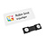 Kunststof naambadge Topper 72x30mm - per stuk