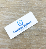 CombiCraft Kunststof naambadge Topper 72x30mm met jouw logo - per stuk