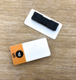 Kunststof naambadge Topper 72x30mm met jouw logo - per stuk