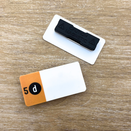 CombiCraft Kunststof naambadge Topper 72x30mm met jouw logo - per stuk