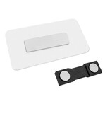 Plexiglas naambadge 75x40mm met eigen logo - per stuk