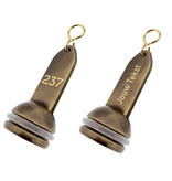 CombiCraft Hotel sleutelhanger Empire met gravering van gebruineerd messing - per 1 stuk