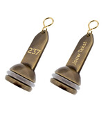 CombiCraft Hotel sleutelhanger Empire met gravering van gebruineerd messing - per 1 stuk