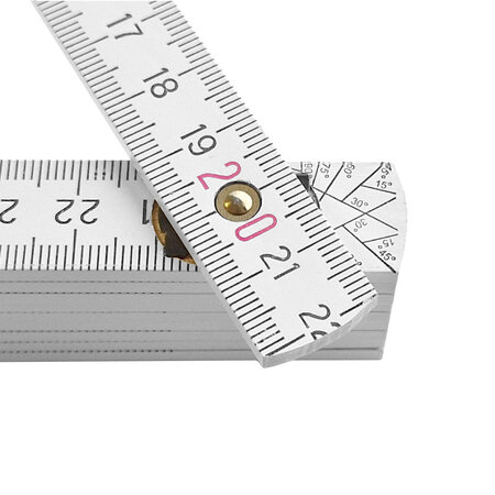 Houten duimstok 2 meter met naam - per stuk