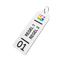 Sleutelhanger XL met eigen ontwerp - per stuk