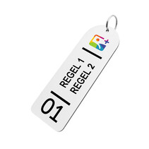 Sleutelhanger XL met eigen ontwerp - per stuk