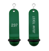 CombiCraft Big Classic aluminium hotel sleutelhanger groen met gravering
