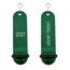 Big Classic aluminium hotel sleutelhanger groen met gravering