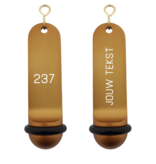 CombiCraft Big Classic aluminium hotel sleutelhanger brons met gravering
