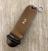 CombiCraft Big Classic aluminium hotel sleutelhanger brons met gravering