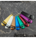 CombiCraft Big Classic aluminium hotel sleutelhanger zwart met gravering