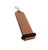 CombiCraft Bumerang aluminium hotel sleutelhanger in brons met witte gravering 30x100 mm