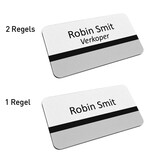 CombiCraft Kunststof naambadge 75x40mm met eigen tekst - per 1 stuk