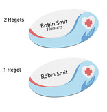 CombiCraft Kunststof naambadge zorg 85x45mm met eigen tekst - per 1 stuk