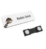 CombiCraft Kunststof naambadge horeca 75x25mm met eigen tekst - per 1 stuk