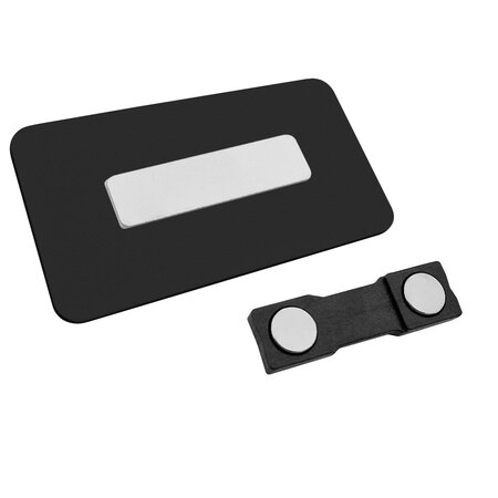 Kunststof naambadge 75x40mm met jouw tekst - per 1 stuk