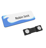 CombiCraft Kunststof naambadge 75x25mm met jouw tekst - per 1 stuk