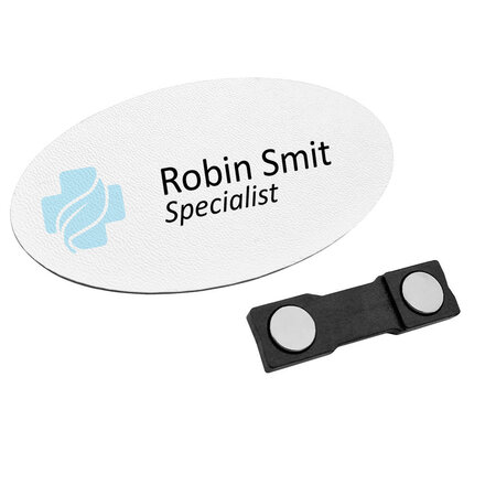 CombiCraft Kunststof naambadge zorg 85x45mm met eigen tekst - per 1 stuk