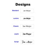 CombiCraft Houten naambadge met jouw tekst 70x20mm rechthoek - per 1 stuk