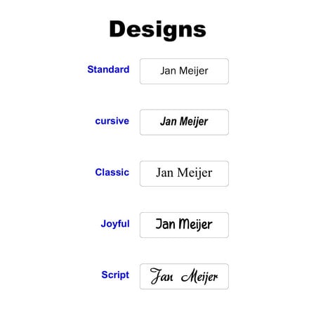 CombiCraft Houten naambadge met jouw tekst 70x20mm rechthoek - per 1 stuk