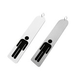 Combipaneel XXL-sleutelhanger met herenpictogram - per stuk