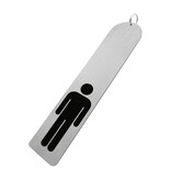 Combipaneel XXL-sleutelhanger met herenpictogram - per stuk
