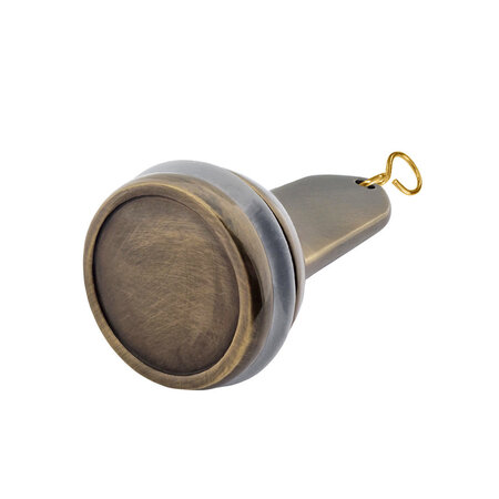 Blanco hotel sleutelhanger Empire van gebruineerd messing - per 1 stuk