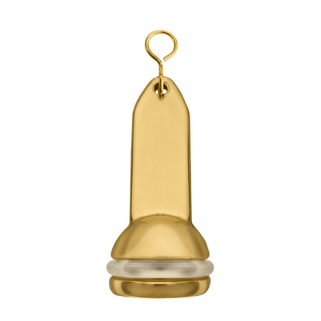 Blanco hotel sleutelhanger Capital van messing - per 1 stuk