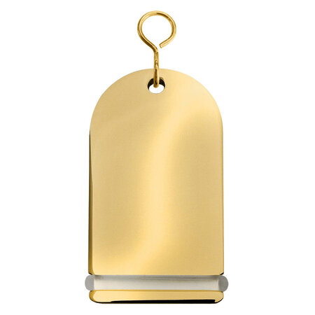 Blanco hotel sleutelhanger Pigalle van messing - per 1 stuk