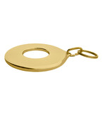 Blanco hotel sleutelhanger Magic van messing - per 1 stuk