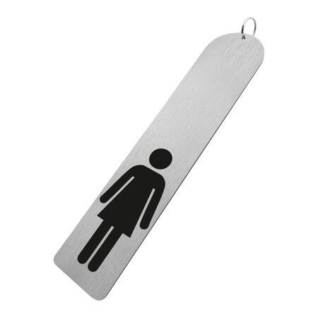 Combipaneel XXL-sleutelhanger met damespictogram - per stuk