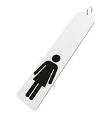 Combipaneel XXL-sleutelhanger met damespictogram - per stuk
