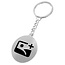 CombiCraft RVS sleutelhanger met logo - per 1 stuk