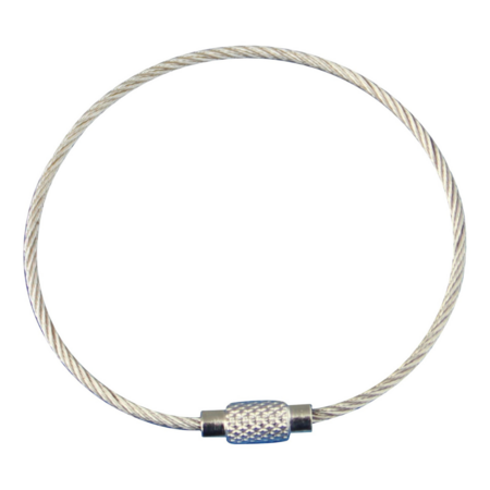 CombiCraft Gedraaide staaldraad kabel als ring met schroefsluiting 220mm