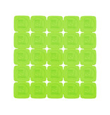 CombiCraft Plastic breekmunten fluorescerend met eigen ontwerp aan één zijde in reliëf - per 1000 stuks