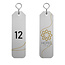 CombiCraft Aluminium hotel sleutelhanger Flores 30 x 100 mm eigen ontwerp - per 1 stuk
