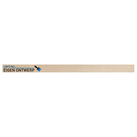 CombiCraft Houten verfstok 258x16mm met eigen logo - per 10 stuks