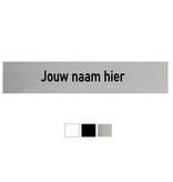 CombiCraft Naamplaatje 57x15x0,8mm met tape passend in DoorBird  D21x