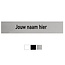 CombiCraft Naamplaatje 57x15x0,8mm met tape passend in DoorBird  D21x